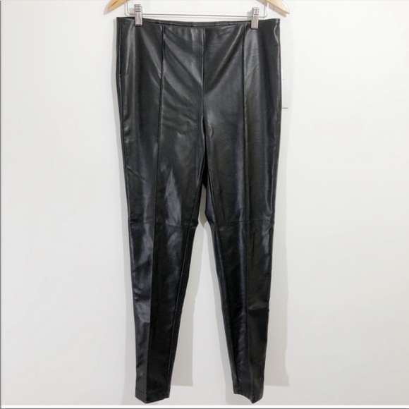 NWT Zac & Rachel Faux leather pleat leggings - Picture 2 of 11